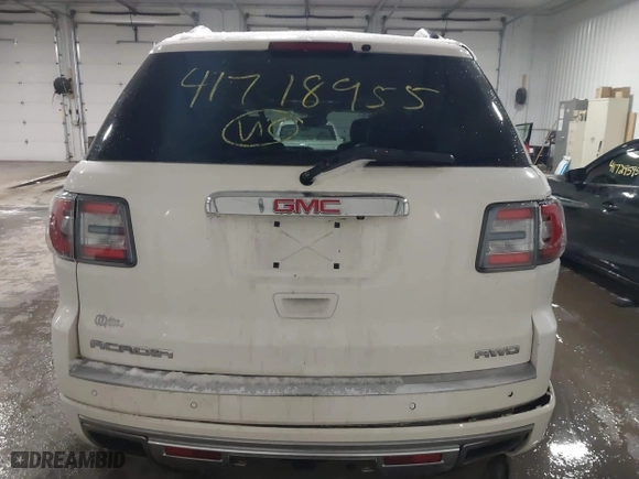2014 GMC Acadia Denali with VIN 1GKKVTKD2EJ225389, listed as a IAAI auction lot 41718955 with 126,865 mi miles. Bid and sale history available at carsss.com. Image 16.