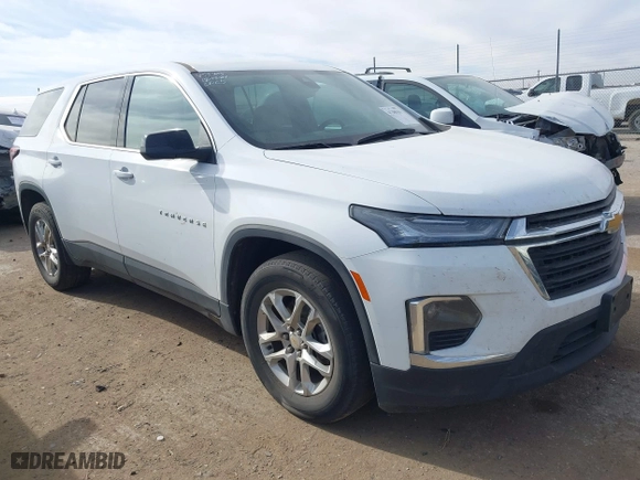 2023 Chevrolet Traverse LS with VIN 1GNERFKW2PJ209669, listed as a IAAI auction lot 41200163 with 34,946 mi miles. Bid and sale history available at carsss.com. Image 1.