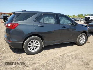 2018 Chevrolet Equinox LS with VIN 3GNAXHEV9JL393348, listed as a Copart auction lot 52647375 with 93,689 mi miles and Salvage Title. Bid and sale history available at DreamBid. Image 3.