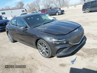 2023 Genesis G70 2.0T with VIN KMTG34TA5PU128188, listed as a IAAI auction lot 41692526 with 34,862 mi miles. Bid and sale history available at carsss.com. Image 1.