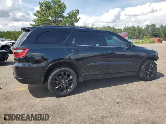 2021 Dodge Durango GT with VIN 1C4RDJDG7MC750878, listed as a Copart auction lot 60526925 with 36,190 mi miles and Salvage title. Bid and sale history available at DreamBid. Image 3.