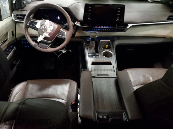 2023 Toyota Sienna Platinum with VIN 5TDESKFC4PS082853, listed as a Copart auction lot 42773605 with 23,693 mi miles and Salvage Title. Bid and sale history available at DreamBid. Image 8.