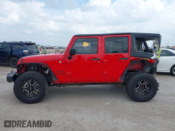 2015 Jeep Wrangler Unlimited Sport with VIN 1C4HJWDGXFL575918, listed as a IAAI auction lot 42349494 with Not provided miles and . Bid and sale history available at DreamBid. Image 14.