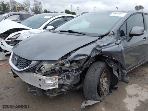 2013 Honda Civic Sdn LX with VIN 19XFB2F5XDE278355, listed as a IAAI auction lot 40952951 with 106,253 mi miles. Bid and sale history available at carsss.com. Image 6.