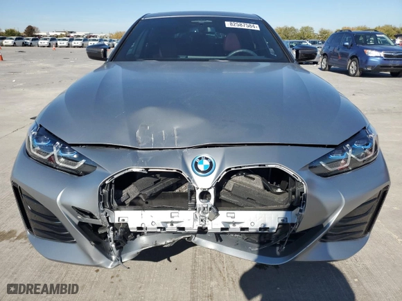 2024 BMW i4 M50 with VIN WBY33AW00RFS33614, listed as a Copart auction lot 82587584 with 4,213 mi miles and Salvage Title. Bid and sale history available at carsss.com. Image 5.
