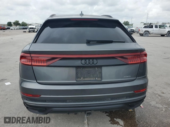 2019 Audi Q8 Prestige with VIN WA1FVAF11KD024380, listed as a Copart auction lot 54579315 with 109,204 mi miles and Salvage title. Bid and sale history available at DreamBid. Image 6.