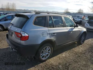 2005 BMW X3 2.5i with VIN WBXPA73495WC47160, listed as a Copart auction lot 83626354 with 158,235 mi miles and Clean Title. Bid and sale history available at carsss.com. Image 3.
