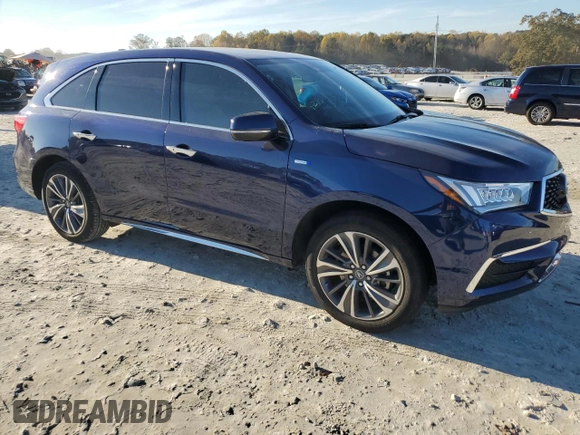 2019 Acura MDX Sport Hybrid w/Technology Pkg with VIN 5J8YD7H56KL000006, listed as a Copart auction lot 80304284 with 35,210 mi miles and Salvage Title. Bid and sale history available at carsss.com. Image 4.