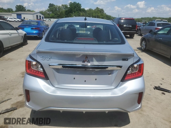 2023 Mitsubishi Mirage G4 ES with VIN ML32FUFJ2PHF01245, listed as a Copart auction lot 62052354 with 3,763 mi miles and Salvage Title. Bid and sale history available at carsss.com. Image 6.