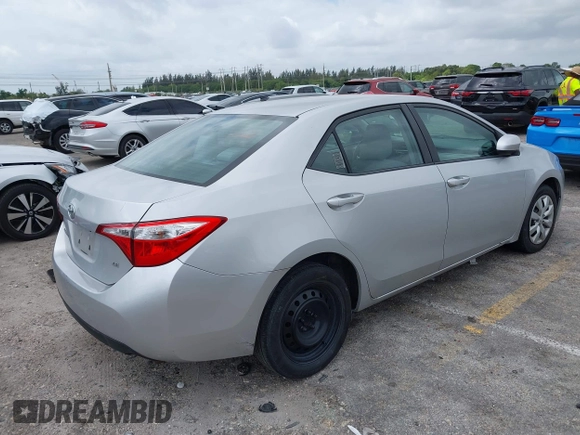 2015 Toyota Corolla L with VIN 2T1BURHE3FC357768, listed as a IAAI auction lot 41965849 with 137,166 mi miles and . Bid and sale history available at DreamBid. Image 4.