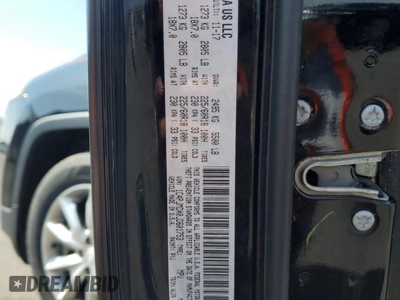 2018 Jeep Cherokee Limited с VIN 1C4PJMDX0JD601753, выставлен на аукционе Copart как лот 52155625 с пробегом 86 521 миль миль и Списание • Salvage title. История ставок и продаж доступна на DreamBid. Изображение 13.