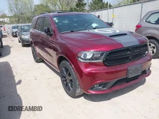 2018 Dodge Durango GT with VIN 1C4RDJDG0JC386749, listed as a IAAI auction lot 42196900 with 92,893 mi miles and . Bid and sale history available at DreamBid. Image 1.