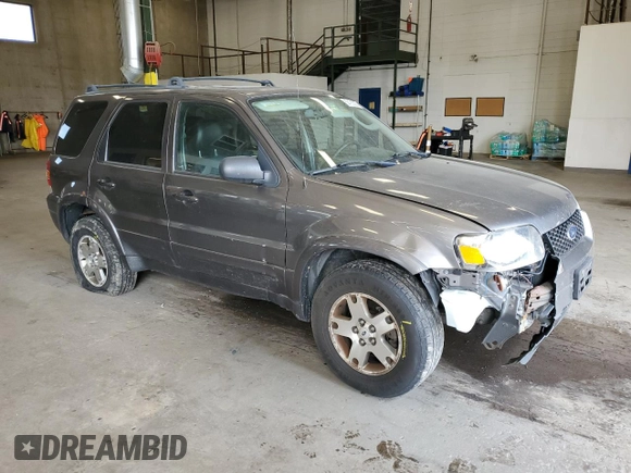 2005 Ford Escape Limited with VIN 1FMCU94125KD16158, listed as a Copart auction lot 62186025 with 213,370 mi miles and Salvage title. Bid and sale history available at DreamBid. Image 4.