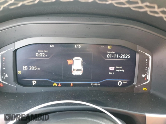 2023 Volkswagen Atlas SE z VIN 1V2WE2CA0PC222556, wystawiony jako Copart lot #88345095 z przebiegiem 22 975 mil mil oraz Szkoda całkowita • Salvage title. Historia ofert i sprzedaży dostępna na DreamBid. Obrazek 9.