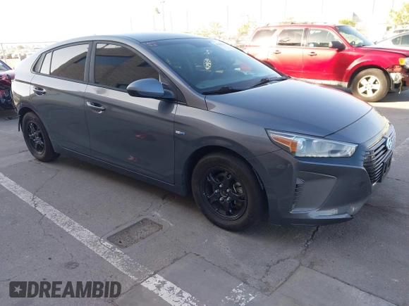 2019 Hyundai Ioniq Blue with VIN KMHC65LC6KU179800, listed as a IAAI auction lot 42196370 with 160,154 mi miles and . Bid and sale history available at DreamBid. Image 1.