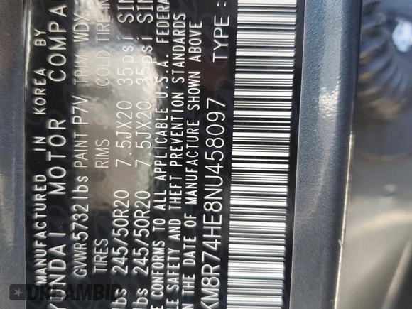 2022 Hyundai Palisade Calligraphy z VIN KM8R74HE8NU458097, wystawiony jako Copart lot #49747825 z przebiegiem 14 973 mil mil oraz Szkoda całkowita • Salvage title. Historia ofert i sprzedaży dostępna na DreamBid. Obrazek 15.