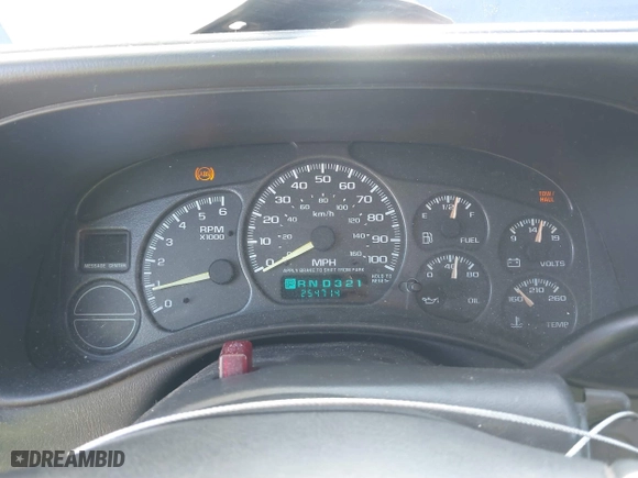 2001 Chevrolet Silverado 1500 LT with VIN 2GCEC19T711274379, listed as a IAAI auction lot 41479347 with 254,714 mi miles. Bid and sale history available at carsss.com. Image 7.