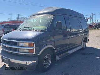2002 Chevrolet Chevy Van z VIN 1GBFG15M421166126, wystawiony jako Copart lot #47683735 z przebiegiem 213 774 mil mil oraz Czysty tytuł • Clean title. Historia ofert i sprzedaży dostępna na DreamBid. Obrazek 2.