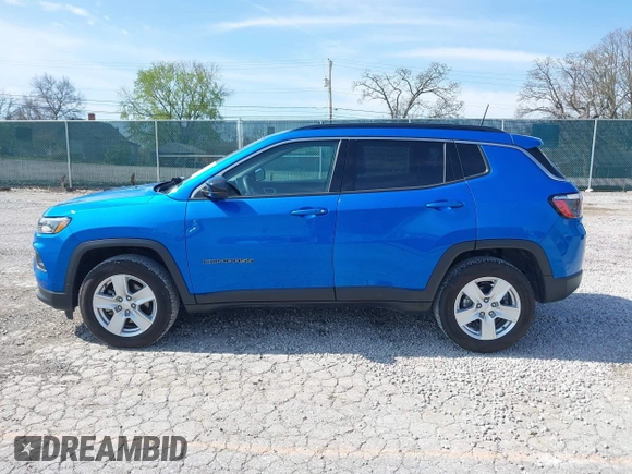 2022 Jeep Compass Latitude with VIN 3C4NJDBB5NT178361, listed as a IAAI auction lot 41874823 with 37,241 mi miles and . Bid and sale history available at DreamBid. Image 14.