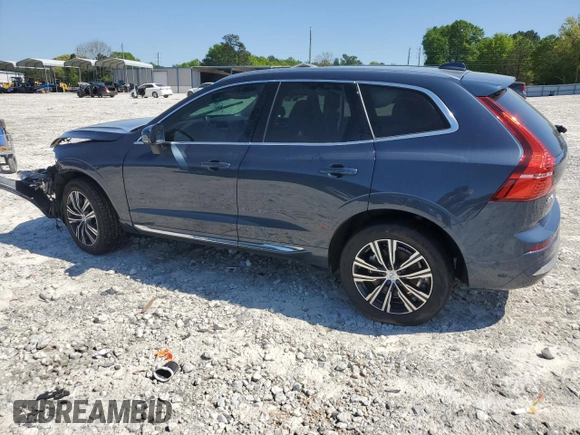 2022 Volvo XC60 Inscription with VIN YV4L12DL4N1025234, listed as a Copart auction lot 52458515 with Not provided miles and Salvage title. Bid and sale history available at DreamBid. Image 2.
