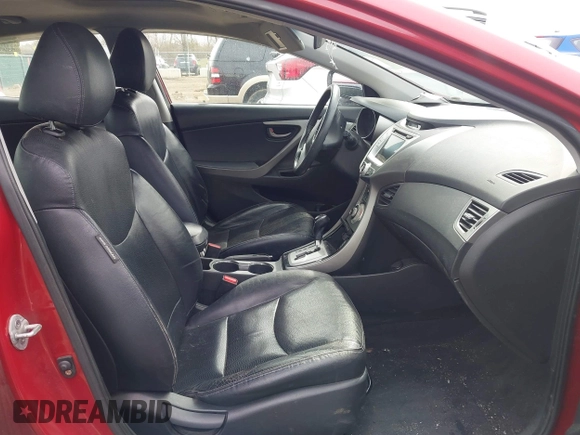 2012 Hyundai Elantra Limited with VIN KMHDH4AE6CU368302, listed as a IAAI auction lot 41867352 with 114,548 mi miles. Bid and sale history available at carsss.com. Image 5.