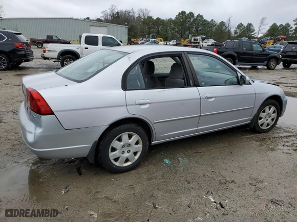 2002 Honda Civic EX with VIN 1HGES25762L013775, listed as a Copart auction lot 44539155 with 324,107 mi miles and Clean Title. Bid and sale history available at carsss.com. Image 3.
