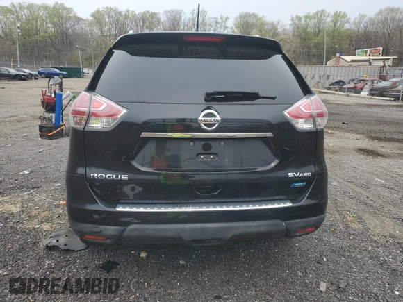 2014 Nissan Rogue SV with VIN 5N1AT2MV8EC806991, listed as a Copart auction lot 52792475 with 134,461 mi miles and Salvage Title. Bid and sale history available at carsss.com. Image 6.