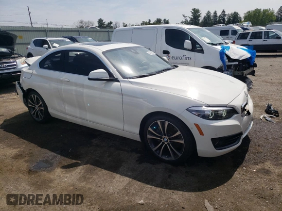 2019 BMW 2 Series 230i xDrive with VIN WBA2J3C50K7D27538, listed as a Copart auction lot 65215523 with 26,910 mi miles. Bid and sale history available at carsss.com. Image 4.