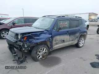 2017 Jeep Renegade Latitude with VIN ZACCJBBB5HPG53014, listed as a IAAI auction lot 40951444 with 74,456 mi miles. Bid and sale history available at carsss.com. Image 18.