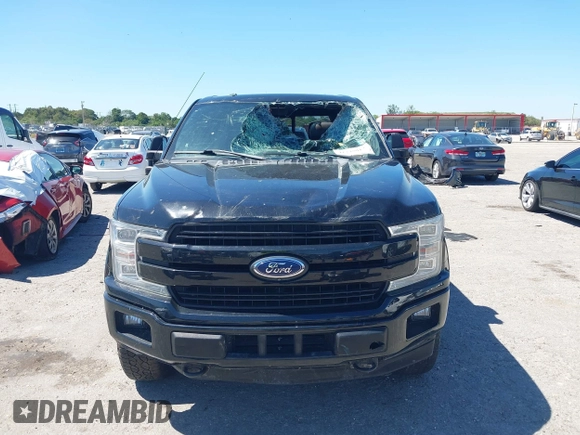 2018 Ford F-150 XL with VIN 1FTFW1EG9JFC63669, listed as a IAAI auction lot 41748012 with 143,584 mi miles. Bid and sale history available at carsss.com. Image 12.