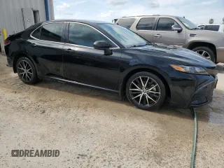 2021 Toyota Camry SE Nightshade with VIN 4T1G11AK7MU581248, listed as a Copart auction lot 46943655 with 78,866 mi miles and Clean Title. Bid and sale history available at DreamBid. Image 4.