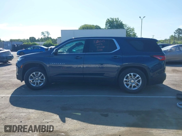 2022 Chevrolet Traverse LS with VIN 1GNERFKW3NJ120416, listed as a IAAI auction lot 42131632 with 51,988 mi miles and . Bid and sale history available at DreamBid. Image 14.