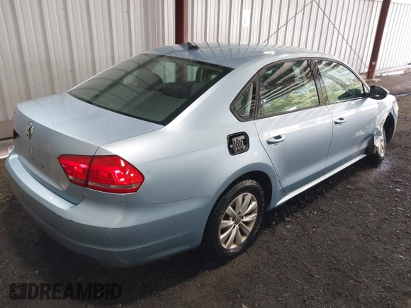 2012 Volkswagen Passat S w/Appearance with VIN 1VWAP7A30CC042041, listed as a IAAI auction lot 42051506 with 154,896 mi miles. Bid and sale history available at carsss.com. Image 4.