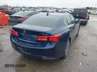 2020 Acura TLX w/Technology Pkg with VIN 19UUB1F57LA015342, listed as a IAAI auction lot 41553319 with 18,111 mi miles. Bid and sale history available at carsss.com. Image 4.