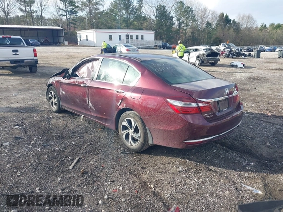 2017 Honda Accord LX with VIN 1HGCR2F37HA107232, listed as a IAAI auction lot 41825973 with 209,004 mi miles. Bid and sale history available at carsss.com. Image 3.