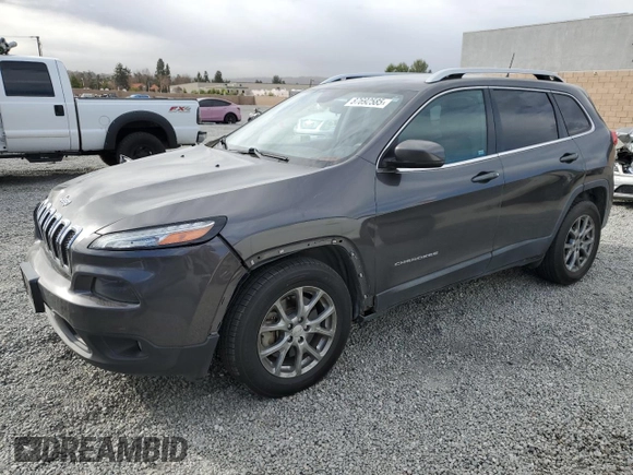 2018 Jeep Cherokee Latitude Plus with VIN 1C4PJLLX5JD612551, listed as a Copart auction lot 87692585 with 74,812 mi miles and Salvage Title. Bid and sale history available at carsss.com. Image 1.