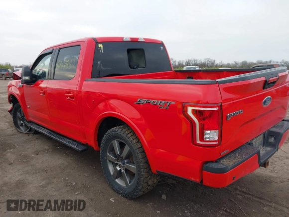 2017 Ford F-150 XL with VIN 1FTEW1EG1HKC32302, listed as a IAAI auction lot 42017882 with 115,868 mi miles. Bid and sale history available at carsss.com. Image 3.