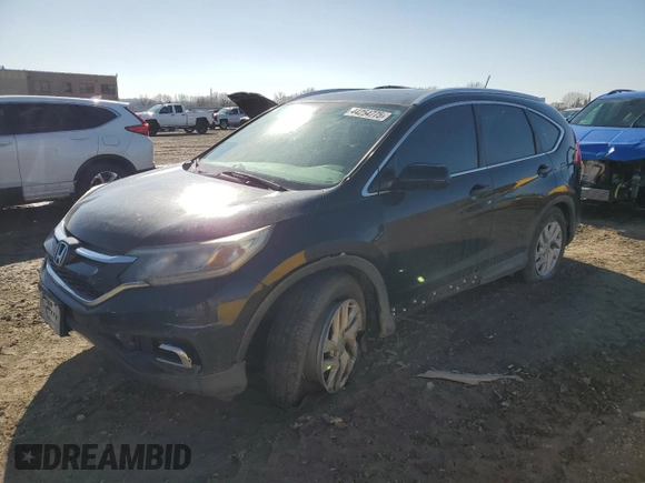 2015 Honda CR-V EX-L with VIN 2HKRM3H72FH526639, listed as a Copart auction lot 44254775 with 169,553 mi miles and Salvage Title. Bid and sale history available at carsss.com. Image 1.