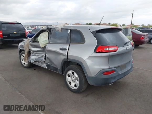2016 Jeep Cherokee Sport with VIN 1C4PJLAB3GW159146, listed as a IAAI auction lot 42188887 with 115,151 mi miles and . Bid and sale history available at DreamBid. Image 3.