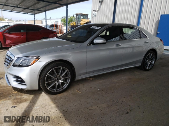 2020 Mercedes-Benz S-Class S 560 with VIN WDDUG8DB0LA519190, listed as a Copart auction lot 53286785 with 50,587 mi miles and Salvage Title. Bid and sale history available at carsss.com. Image 1.