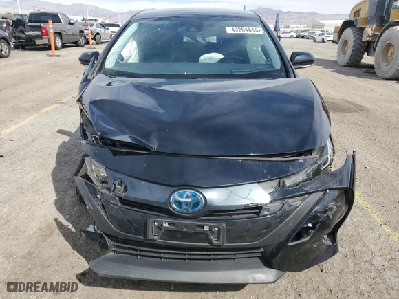 2021 Toyota Prius Prime LE with VIN JTDKAMFP1M3191630, listed as a Copart auction lot 49264815 with 38,824 mi miles and Salvage Title. Bid and sale history available at carsss.com. Image 5.