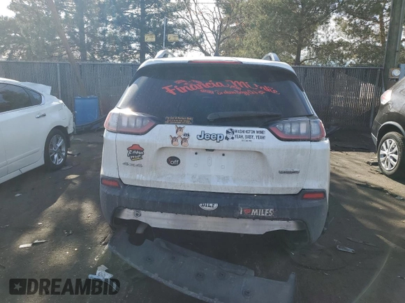 2021 Jeep Cherokee Latitude with VIN 1C4PJMCB4MD136078, listed as a Copart auction lot 43788135 with 78,256 mi miles and Salvage title. Bid and sale history available at DreamBid. Image 6.