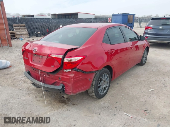 2019 Toyota Corolla L with VIN 5YFBURHEXKP882871, listed as a IAAI auction lot 41747710 with 104,117 mi miles. Bid and sale history available at carsss.com. Image 4.