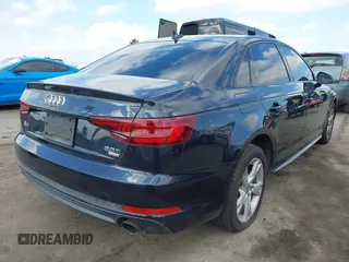 2018 Audi A4 Premium with VIN WAUKMAF42JA146373, listed as a IAAI auction lot 41276588 with 107,063 mi miles. Bid and sale history available at carsss.com. Image 4.
