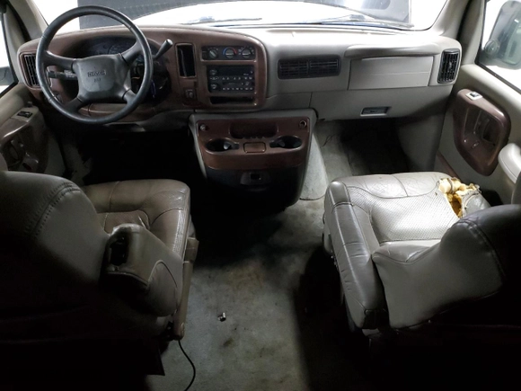 2001 Chevrolet Express Cargo Van YF7 Upfitter with VIN 1GBFG15R011219236, listed as a Copart auction lot 53310835 with 0 mi miles and Clean Title. Bid and sale history available at carsss.com. Image 8.