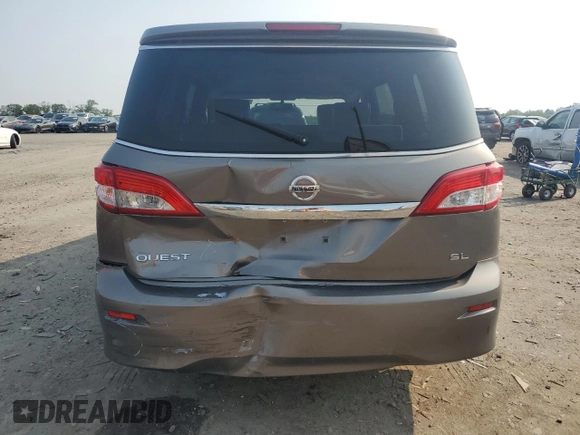 2015 Nissan Quest SV z VIN JN8AE2KP3F9129029, wystawiony jako Copart lot #60568735 z przebiegiem 122 641 mil mil oraz Szkoda całkowita • Salvage title. Historia ofert i sprzedaży dostępna na DreamBid. Obrazek 6.