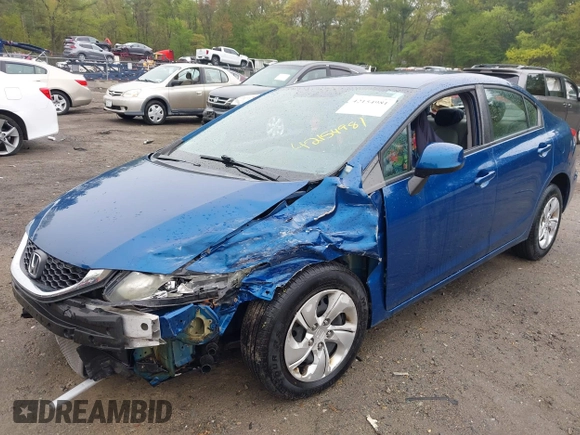 2013 Honda Civic LX with VIN 2HGFB2F55DH603354, listed as a IAAI auction lot 42154981 with 150,007 mi miles and . Bid and sale history available at DreamBid. Image 17.