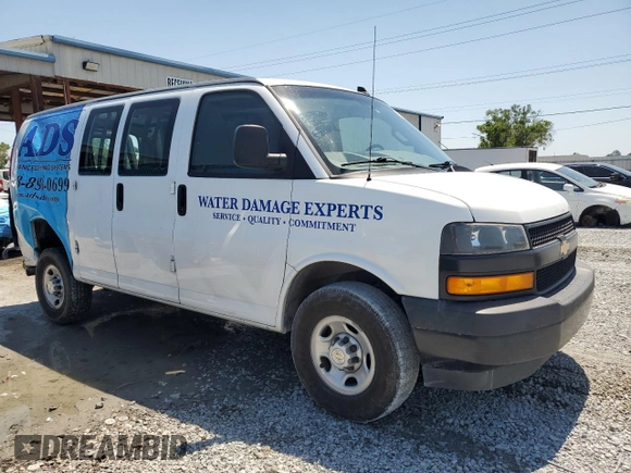 2020 Chevrolet Express Cargo Van with VIN 1GCWGAFP4L1213175, listed as a Copart auction lot 52232035 with 107,999 mi miles and Non Repairable. Bid and sale history available at carsss.com. Image 4.