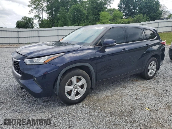 2020 Toyota Highlander LE with VIN 5TDBZRBH8LS012906, listed as a Copart auction lot 54832115 with 68,673 mi miles and Clean title. Bid and sale history available at DreamBid. Image 1.