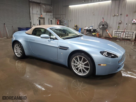 2008 Aston Martin Vantage with VIN SCFBB04B28GD08647, listed as a Copart auction lot 74620854 with 17,944 mi miles and Salvage Title. Bid and sale history available at carsss.com. Image 4.